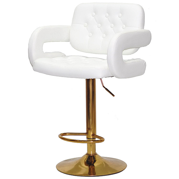 Барный стул Onder Mebli Gor BAR GD-BASE Белый Экокожа-1