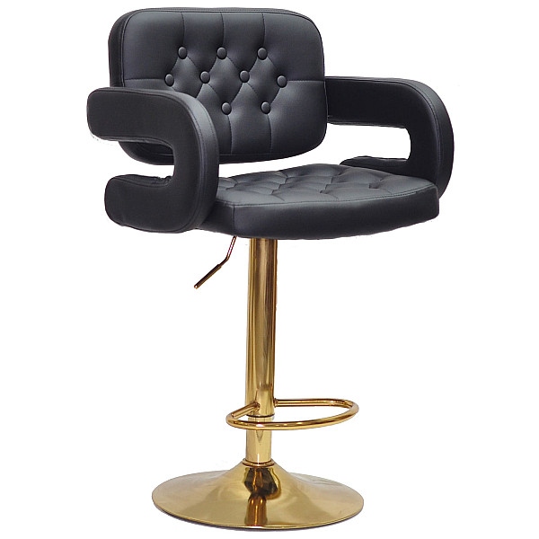 Барний стілець Onder Mebli Gor BAR GD-BASE Чорний Екошкіра-0