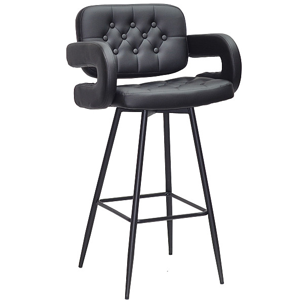 Барный стул Onder Mebli Gor BAR 75-ML Черный Экокожа-0