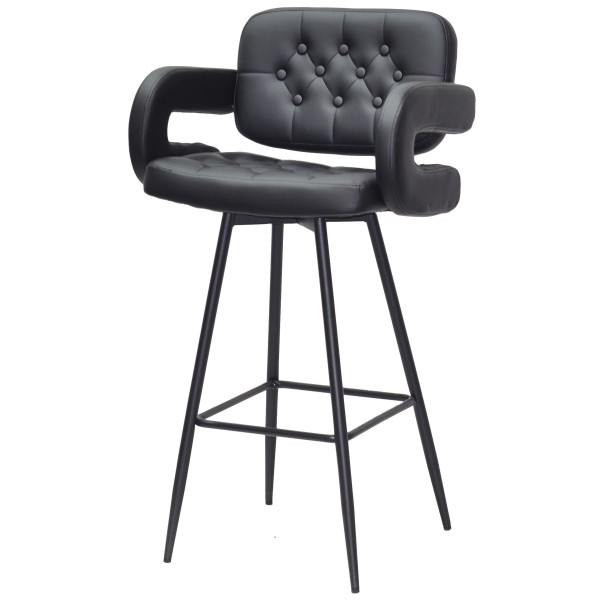 Барный стул Onder Mebli Gor BAR 75-ML Черный Экокожа-1