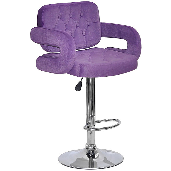 Барний стілець Onder Mebli Gor BAR CH-BASE Пурпуровий B-1013 Оксамит-0