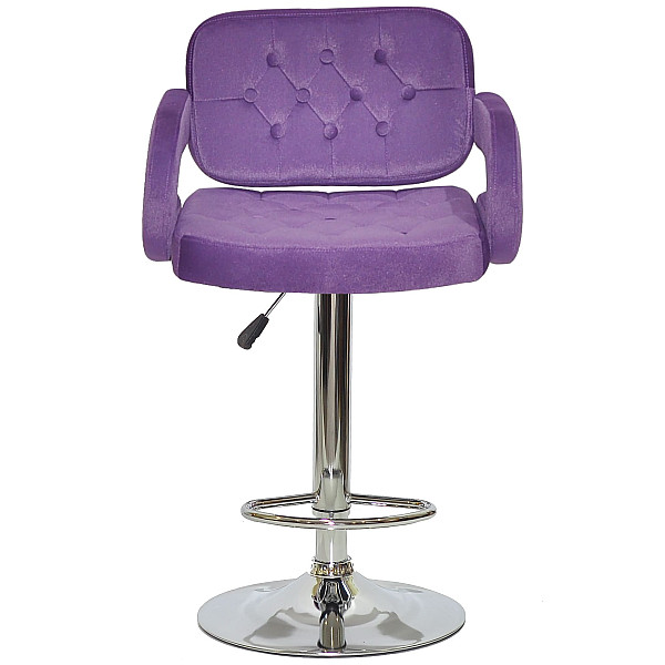 Барний стілець Onder Mebli Gor BAR CH-BASE Пурпуровий B-1013 Оксамит-1