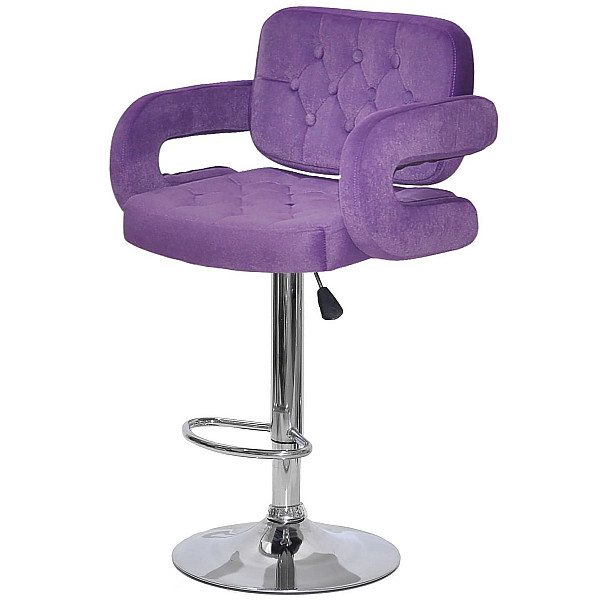 Барний стілець Onder Mebli Gor BAR CH-BASE Пурпуровий B-1013 Оксамит-2
