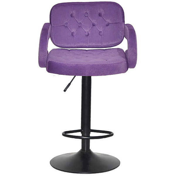 Барний стілець Onder Mebli Gor BAR BK-BASE Пурпуровий B-1013 Оксамит-1