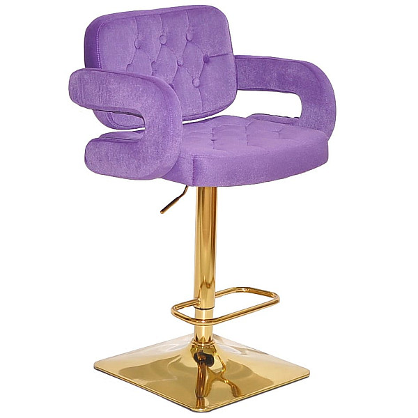 Барный стул Onder Mebli Gor BAR 4-GD-BASE Пурпурный B-1013 Бархат-0