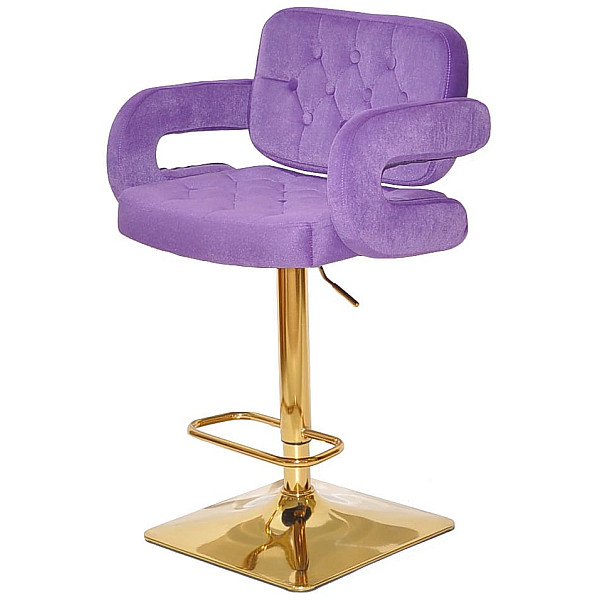 Барный стул Onder Mebli Gor BAR 4-GD-BASE Пурпурный B-1013 Бархат-2