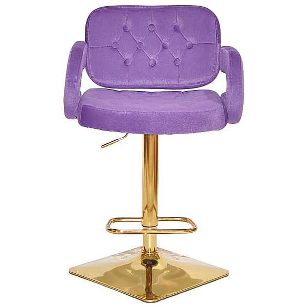 Барный стул Onder Mebli Gor BAR 4-GD-BASE Пурпурный B-1013 Бархат-1