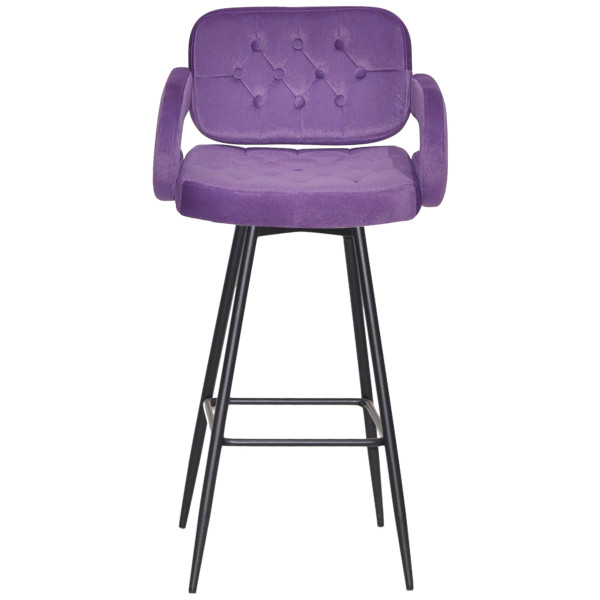 Барний стілець Onder Mebli Gor BAR 75-ML Пурпуровий B-1013 Оксамит-1