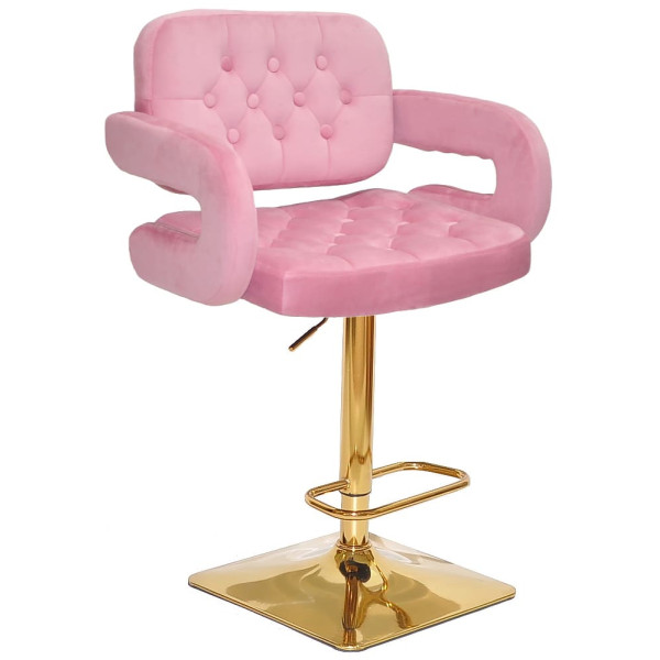 Барний стілець Onder Mebli Gor BAR 4-GD-BASE Фрез B-1025 Оксамит-0