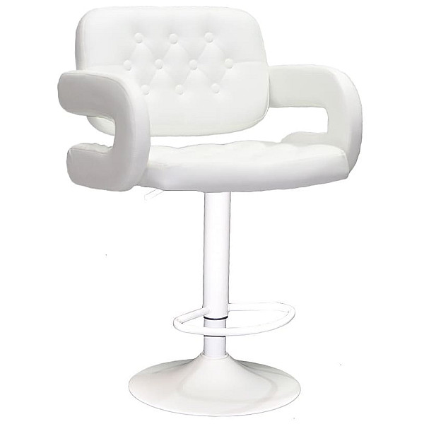 Барный стул Onder Mebli Gor 385 BAR WT-BASE Белый Экокожа-0