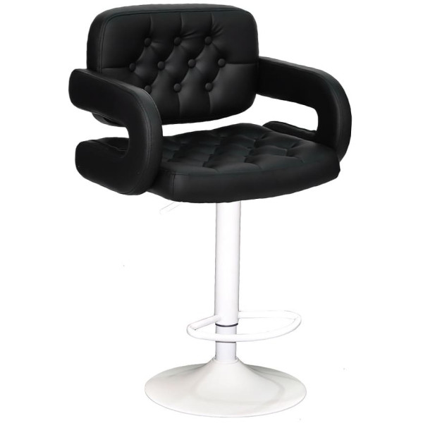 Барный стул Onder Mebli Gor 385 BAR WT-BASE Черный Экокожа-0