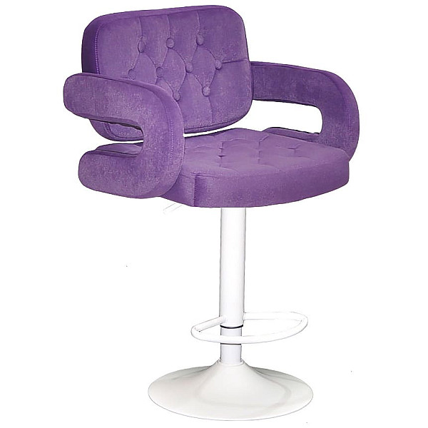 Барний стілець Onder Mebli Gor 385 BAR WT-BASE Пурпуровий B-1013 Оксамит-0