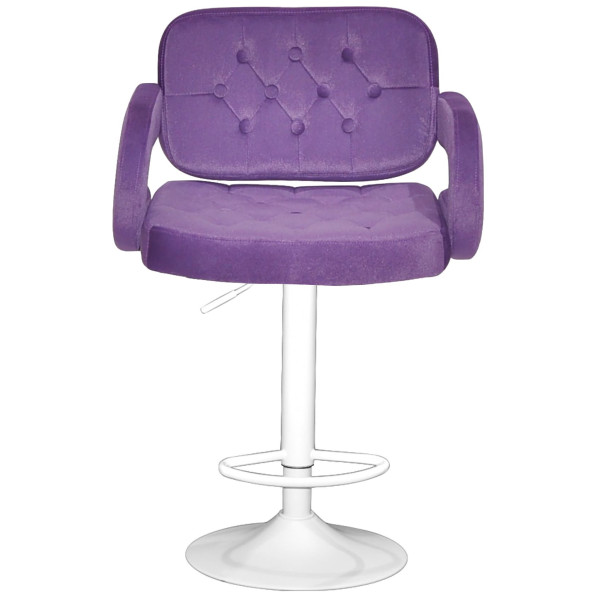 Барний стілець Onder Mebli Gor 385 BAR WT-BASE Пурпуровий B-1013 Оксамит-1