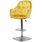 Барний стілець Onder Mebli Mario BAR 4CH-BASE Жовтий Y-10 Оксамит-1-thumb