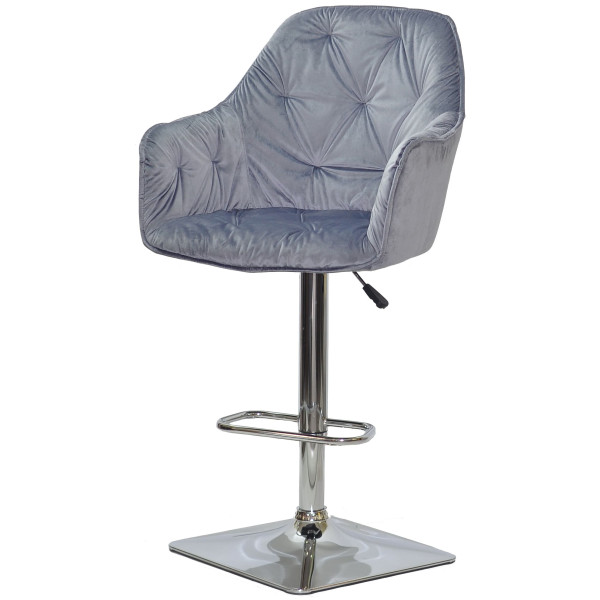 Барный стул Onder Mebli Mario BAR 4CH-BASE Стальной Y-1024 Бархат-1