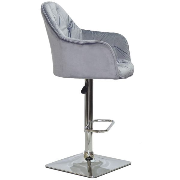 Барный стул Onder Mebli Mario BAR 4CH-BASE Стальной Y-1024 Бархат-2