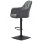 Барный стул Onder Mebli Mario BAR 4-BK-BASE Серый B-1004 Бархат-3-thumb