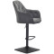 Барный стул Onder Mebli Mario BAR 4-BK-BASE Серый B-1004 Бархат-2-thumb