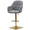 Барный стул Onder Mebli Mario BAR 4-GD-BASE Серый B-1004 Бархат-1-thumb