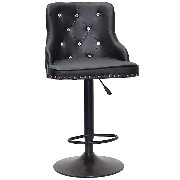Барный стул Onder Mebli OLIMP+SV BAR BK-BASE Черный Экокожа-0