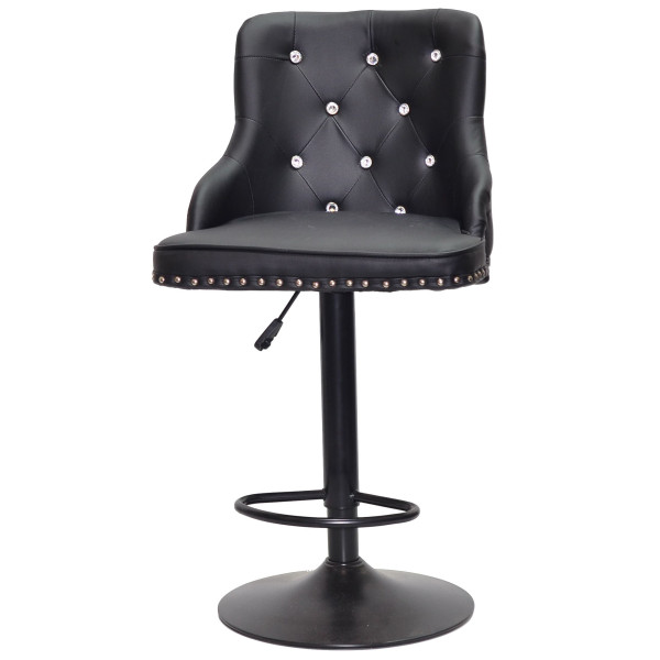 Барный стул Onder Mebli OLIMP+SV BAR BK-BASE Черный Экокожа-1