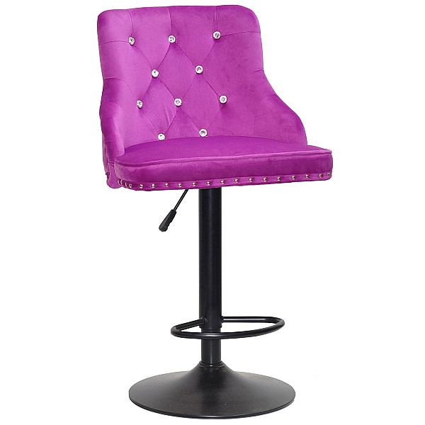 Барный стул Onder Mebli OLIMP+SV BAR BK-BASE Сирень B-1022 Бархат-0