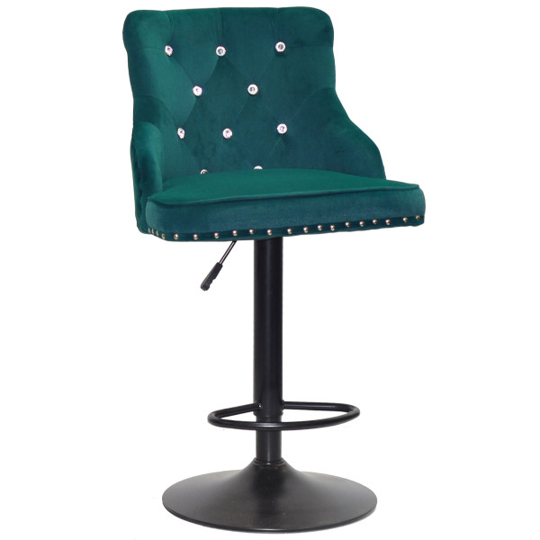 Барный стул Onder Mebli OLIMP+SV BAR BK-BASE Зеленый B-1003 Бархат-0