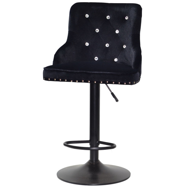 Барный стул Onder Mebli OLIMP+SV BAR BK-BASE Черный B-1011 Бархат-1