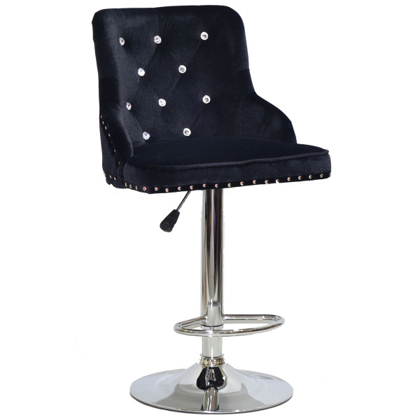 Барный стул Onder Mebli OLIMP+SV BAR CH-BASE Черный B-1011 Бархат-0