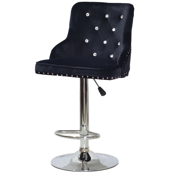 Барный стул Onder Mebli OLIMP+SV BAR CH-BASE Черный B-1011 Бархат-1