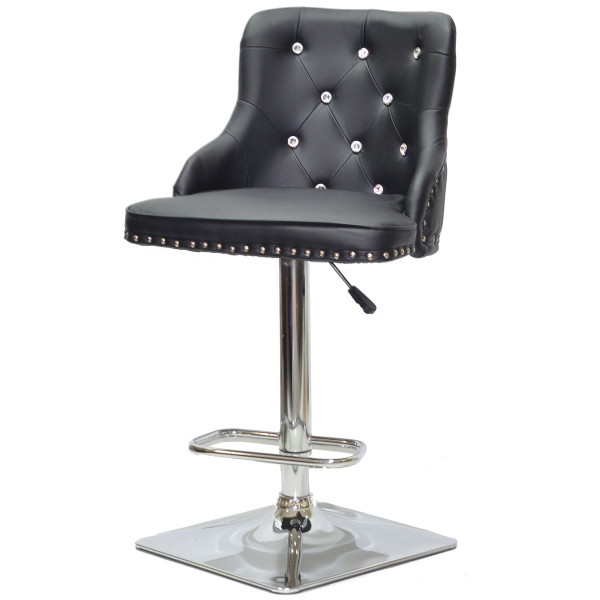 Барный стул Onder Mebli OLIMP+SV BAR 4-CH-BASE Черный Экокожа-1