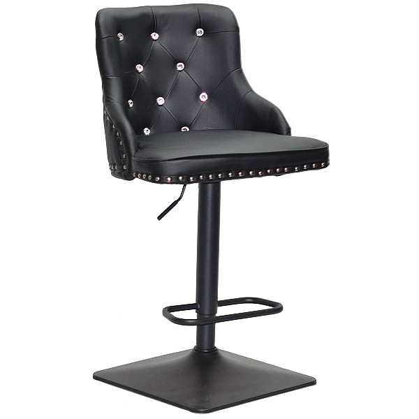 Барный стул Onder Mebli OLIMP+SV BAR 4-BK-BASE Черный Экокожа-0