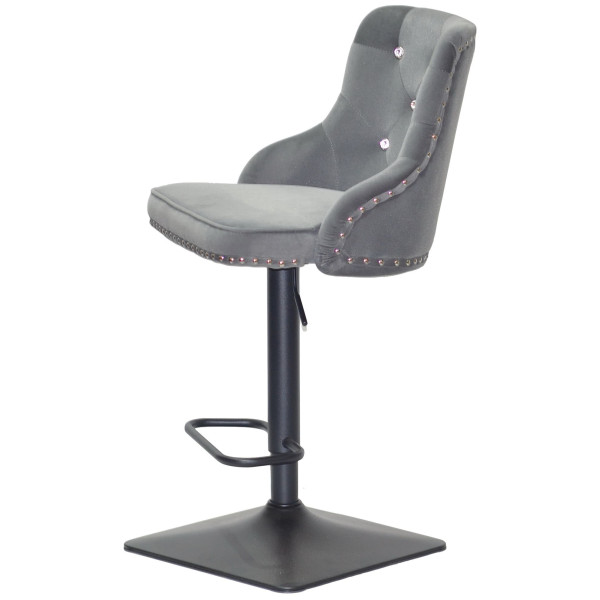 Барный стул Onder Mebli OLIMP+SV BAR 4-BK-BASE Серый B-1004 Бархат-3