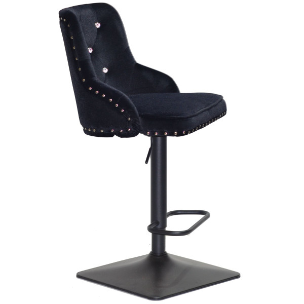 Барный стул Onder Mebli OLIMP+SV BAR 4-BK-BASE Черный B-1011 Бархат-2