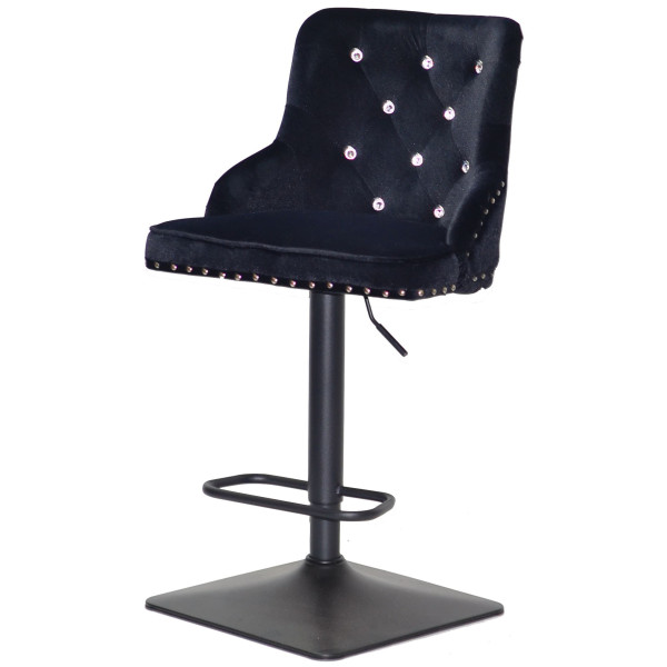 Барный стул Onder Mebli OLIMP+SV BAR 4-BK-BASE Черный B-1011 Бархат-1
