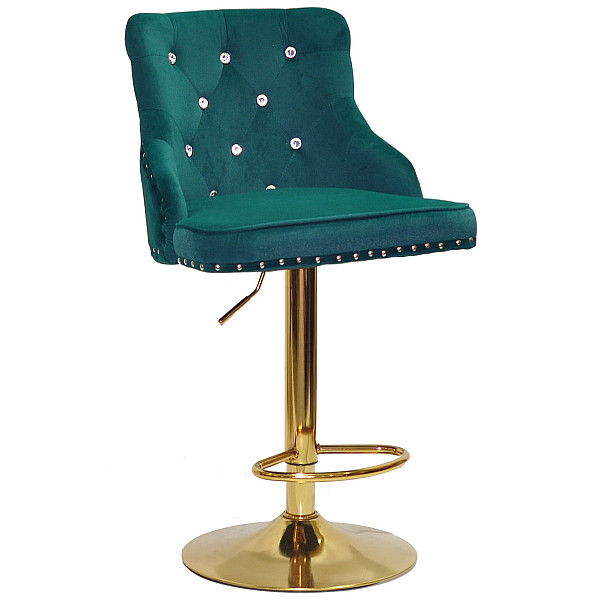 Барный стул Onder Mebli OLIMP+SV BAR GD-BASE Зеленый B-1003 Бархат-0