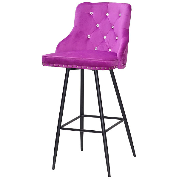 Барный стул Onder Mebli Olimp+SV BAR 75-ML Сирень B-1022 Бархат-1