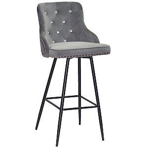 Барный стул Onder Mebli Olimp+SV BAR 75-ML Серый B-1004 Бархат