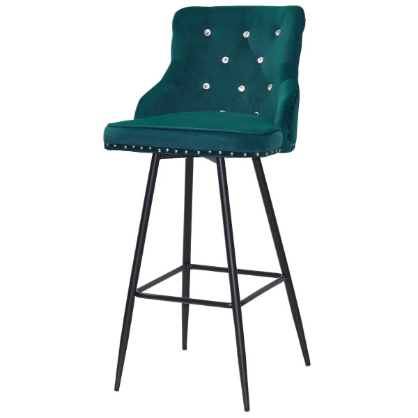 Барный стул Onder Mebli Olimp+SV BAR 75-ML Зеленый B-1003 Бархат-1