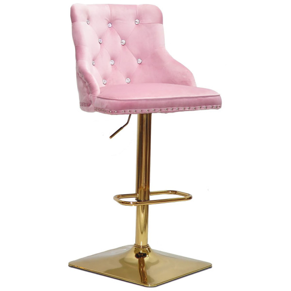 Барный стул Onder Mebli OLIMP+SV BAR 4-GD-BASE Фрез B-1025 Бархат-0