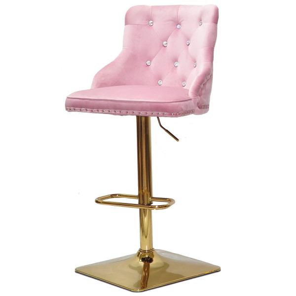 Барный стул Onder Mebli OLIMP+SV BAR 4-GD-BASE Фрез B-1025 Бархат-1