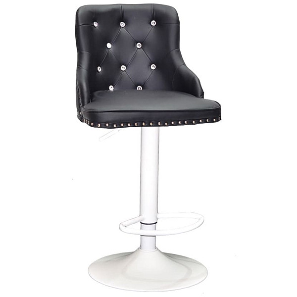 Барный стул Onder Mebli OLIMP+SV 385 BAR WT-BASE Черный Экокожа-0