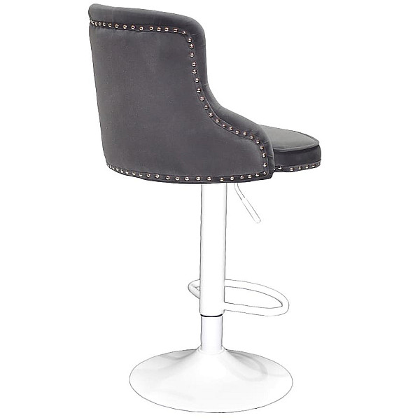 Барный стул Onder Mebli OLIMP+SV 385 BAR WT-BASE Серый B-1004 Бархат-1