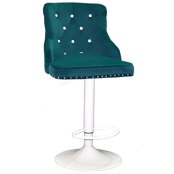 Барный стул Onder Mebli OLIMP+SV 385 BAR WT-BASE Зеленый B-1003 Бархат-0