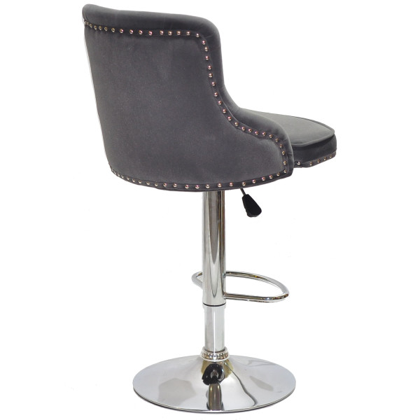 Барный стул Onder Mebli OLIMP BAR CH-BASE Серый B-1004 Бархат-1