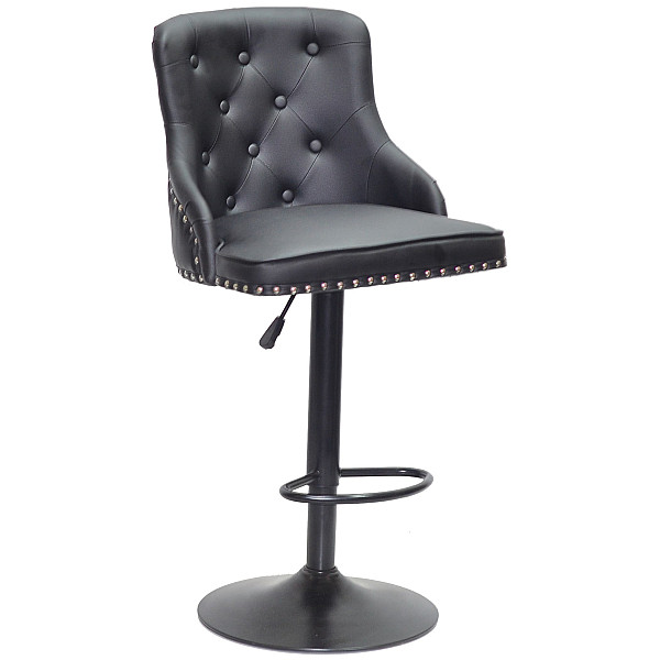 Барный стул Onder Mebli OLIMP BAR BK-BASE Черный Экокожа-0