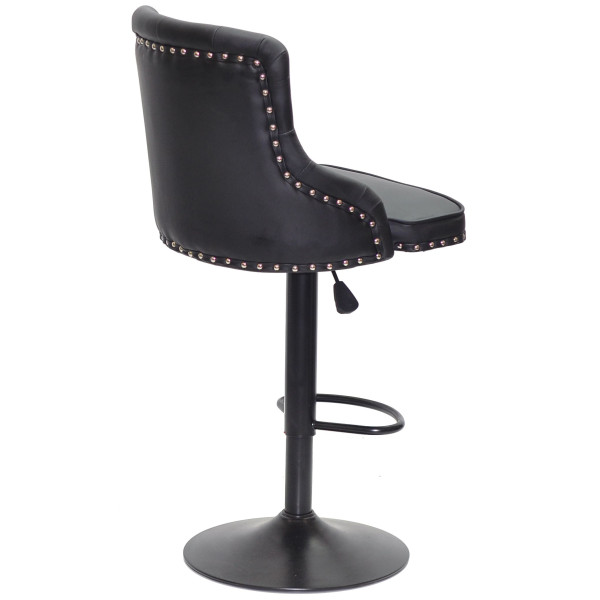 Барный стул Onder Mebli OLIMP BAR BK-BASE Черный Экокожа-1