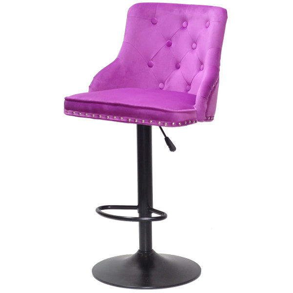 Барный стул Onder Mebli OLIMP BAR BK-BASE Сирень B-1022 Бархат-2