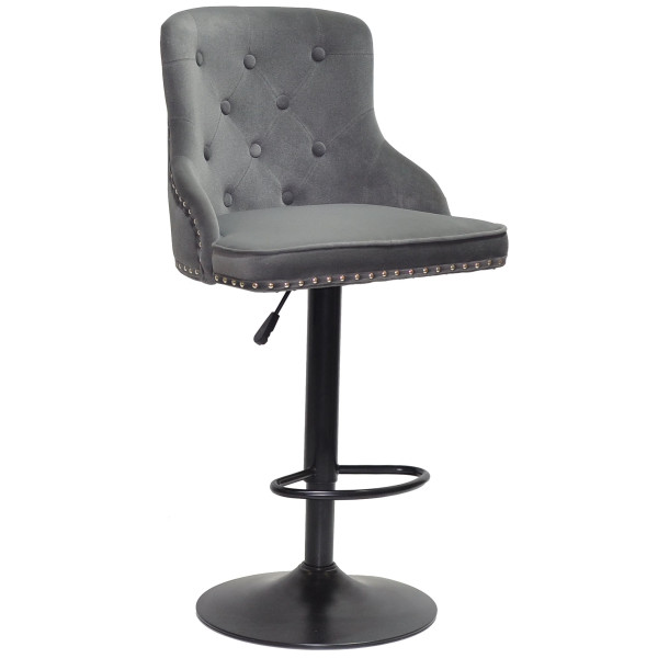 Барный стул Onder Mebli OLIMP BAR BK-BASE Серый B-1004 Бархат-0