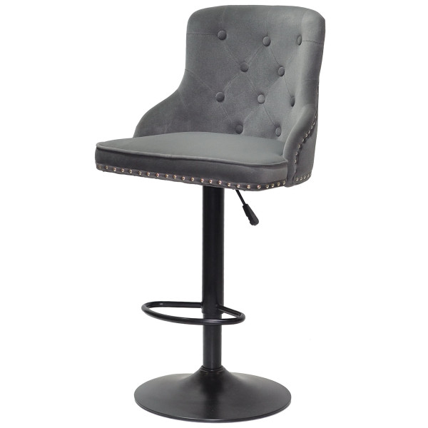 Барный стул Onder Mebli OLIMP BAR BK-BASE Серый B-1004 Бархат-2